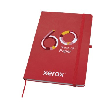Produktbild: rotes Notizbuch mit Xerox Logo