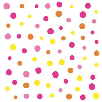 PAPSTAR Motiv-Servietten "Colorful Dots", 330 x...