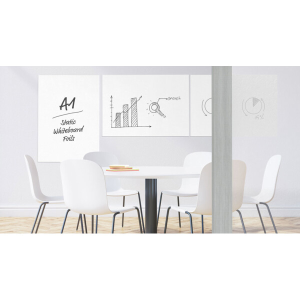 magnetoplan Wei&szlig;wandtafel-Folie "Static Whiteboard Foils"