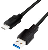 LogiLink USB 3.2 Kabel, USB-A - USB-C Stecker, 1,0 m, weiß