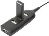 DIGITUS USB 2.0 Hub, 4-Port, Kabellänge: 300 mm, schwarz