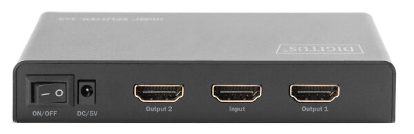 DIGITUS 4K HDMI Splitter, 2-fach, mit Downscaler, schwarz