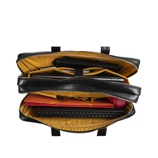 EXACOMPTA Notebook-Umhängetasche EXACTIVE, Leder, schwarz