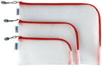 HERMA Reißverschlusstasche "Mesh Bags", 230 x 110 mm, rot