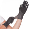 HYGOSTAR Latex-Handschuh "DIABLO", L, schwarz, puderfrei