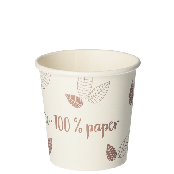PAPSTAR Papp-Trinkbecher "pure" ZERO, 0,1 l, beige lila