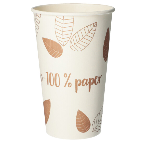 PAPSTAR Papp-Trinkbecher "pure" ZERO, 0,1 l, beige lila