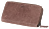 MIKA Damengeldbörse, aus Leder, Farbe: grau-braun