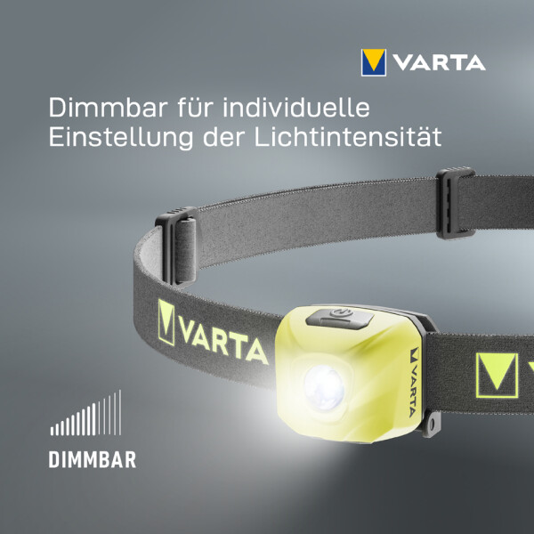 VARTA Kopflampe Outdoor Sports Ultralight H30R, wei&szlig;