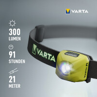 VARTA Kopflampe Outdoor Sports Ultralight H30R, weiß