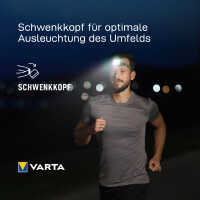 VARTA Kopflampe Outdoor Sports Ultralight H30R, weiß