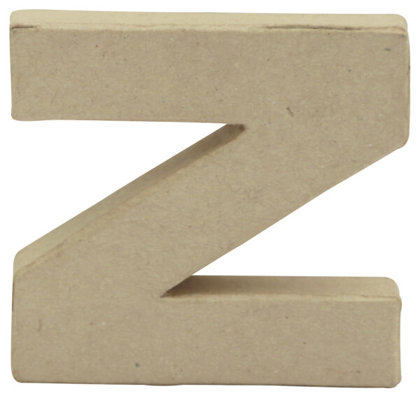 décopatch 3D-Buchstabe "z", Pappmaché, 90 x 85 mm