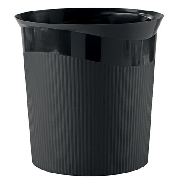 HAN Papierkorb Re-LOOP, Öko-Kunststoff, 13 Liter, schwarz