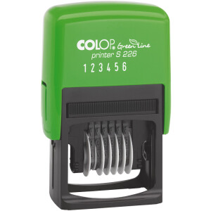 COLOP Ziffernstempel "Green Line" Printer S226, 6-stellig