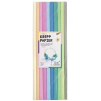 folia Krepppapier-Rollen MIX, 500 mm x 2 m, sortiert