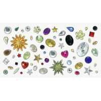 folia Schmucksteine-Set ELEGANCE, über 800 Teile,...