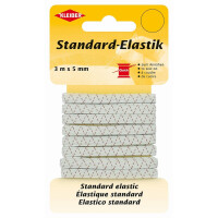 KLEIBER Elastik-Band Gummiband, 3 m x 20 mm, weiß
