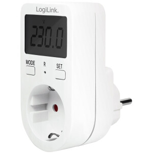 LogiLink Energiekosten-Messgerät, 3 Funktionen, weiß