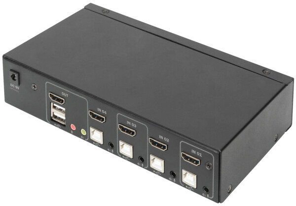 DIGITUS KVM Switch, 4-Port, Single-Display, 4K, HDMI