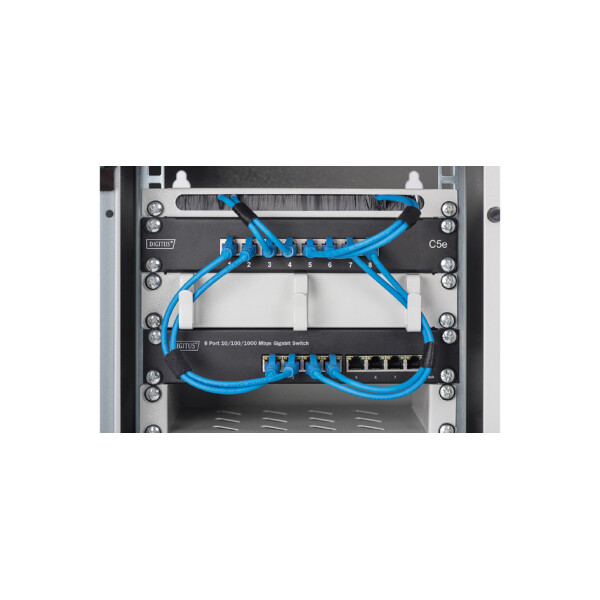 DIGITUS 10" Gigabit Ethernet PoE+ Switch, 8-Port