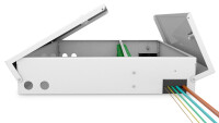 DIGITUS LWL-Spleißbox Unibox zur Wandmontage, Medium, grau