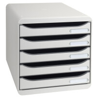 EXACOMPTA Schubladenbox BIG-BOX PLUS, 5 Schübe, mandarine