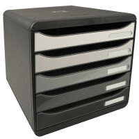 EXACOMPTA Schubladenbox BIG-BOX PLUS, 5 Schübe, mandarine