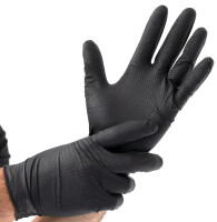 HYGOSTAR Nitril-Handschuh "POWER GRIP", M, schwarz