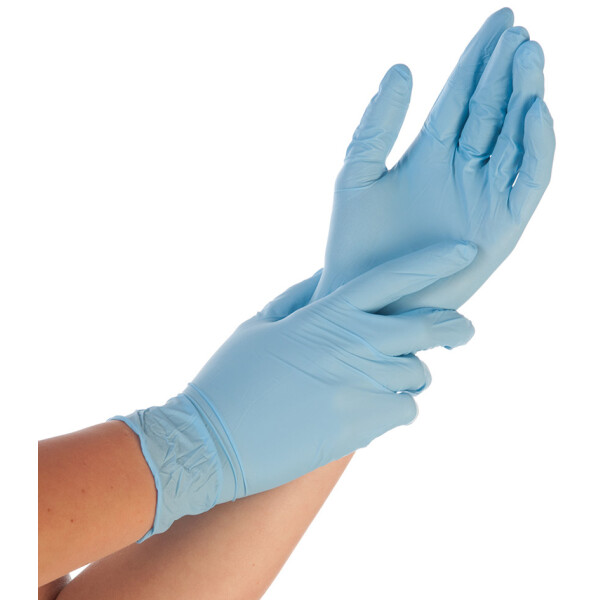 HYGOSTAR Nitril-Handschuh SAFE PREMIUM, S, weiß
