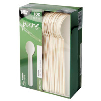 PAPSTAR Papier-Löffel "pure", Länge:...