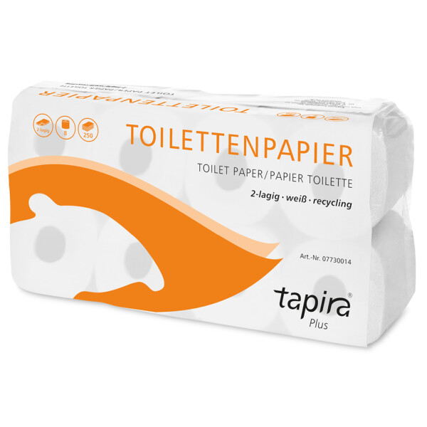 Tapira Toilettenpapier Top, 3-lagig, hochweiß