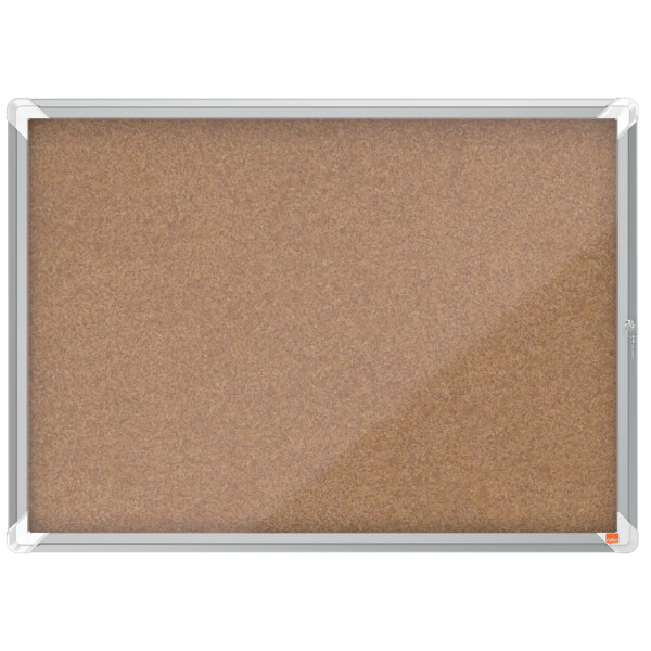 nobo Schaukasten Premium Plus, Kork-R&uuml;ckwand, 8 x DIN A4