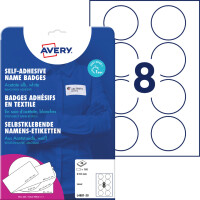 AVERY Zweckform Laser-Namens-Etiketten, 65 mm, rund,...