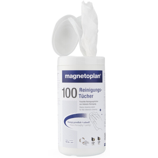 magnetoplan Whiteboard-Reinigungst&uuml;cher, 100 St&uuml;ck