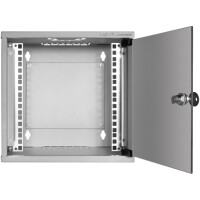 LogiLink 10" Wandgehäuse SoHo, montiert, 6 HE, schwarz