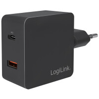 LogiLink USB-Adapterstecker,USB-C PD & 1x USB-A Quick...