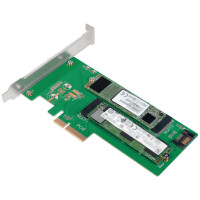 LogiLink Dual M.2 PCI-Express Karte für SATA & PCIe SATA SSD