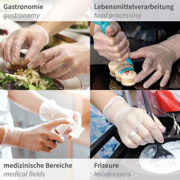 HYGONORM Vinyl-Handschuh "IDEAL LIGHT", L, wei&szlig;, puderfrei