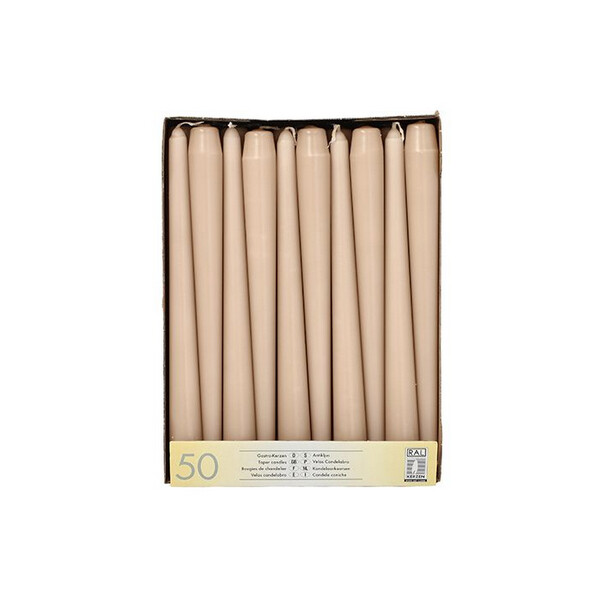 STARPAK Leuchterkerzen, 22 mm, puder, 50er Pack
