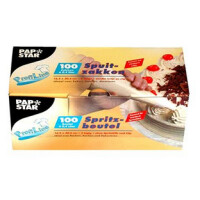 PAPSTAR LDPE-Spritzbeutel, transparent, 0,4 l, 100er Pack
