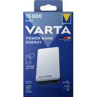 VARTA Powerbank "Energy", 15.000 mAh, weiß