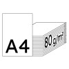 Bio Top 3 2 -fach gelocht naturweiß Kopierpapier A4 80g/m2 - 1 Karton (2.500 Blatt)