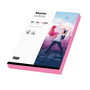 tecno colors neon pink Kopierpapier A4 80g/m2 - 1 Palette (80.000 Blatt)