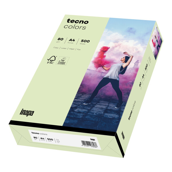 tecno colors hellgrün Kopierpapier A3 80g/m2 - 1 Palette (50.000 Blatt)