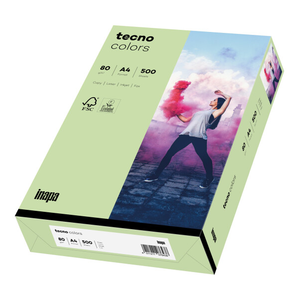 tecno colors mittelgrün Kopierpapier A3 80g/m2 - 1 Palette (50.000 Blatt)