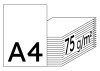 tecno formula maxbox weiß Kopierpapier A4 75g/m2 - 1 Palette (100.000 Blatt)