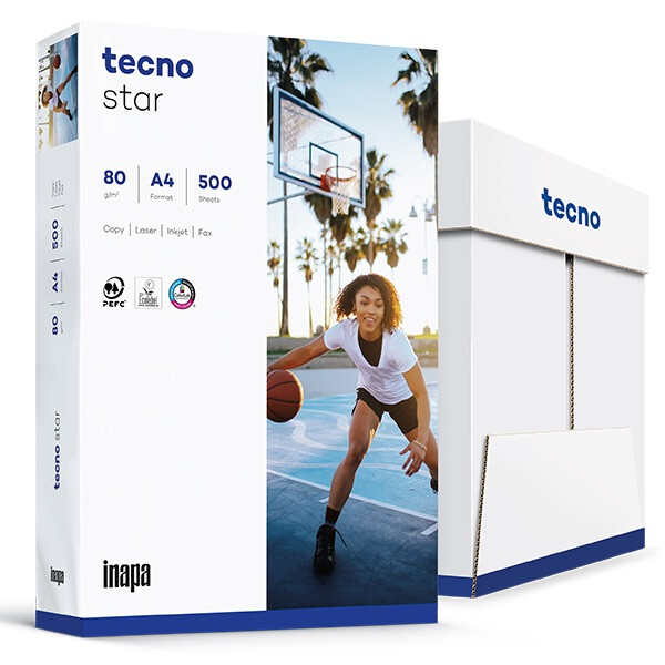 TECNO Star Businesspapier weiß A4 80g - 1 Palette (100.000 Blatt)