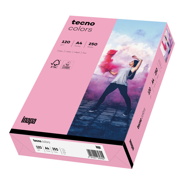 tecno colors rosa Kopierpapier A4 120g/m2 - 1 Palette (50.000 Blatt)