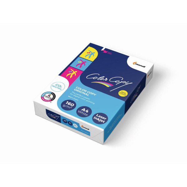 COLOR COPY Farblaserpapier hochweiß A4 160g/m2 - 1 Karton (1.250 Blatt)