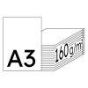 Color Copy hochweiß Kopierpapier A3 160g/m2 - 1 Karton (1.250 Blatt)